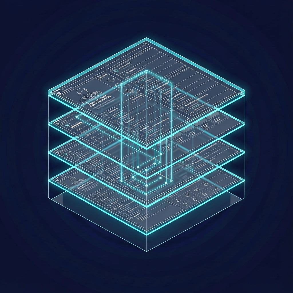 Isometric portal architecture visualization