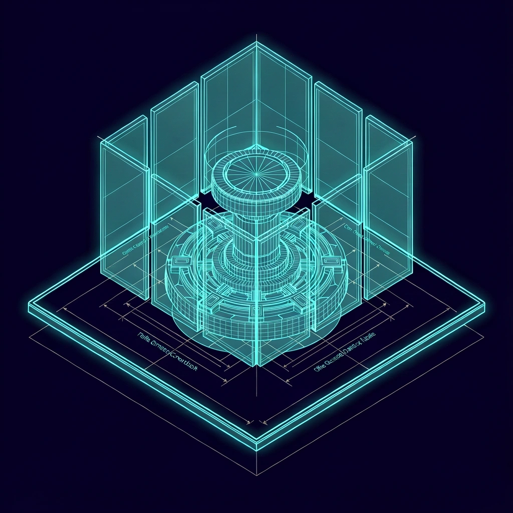 Architectural portal skeleton visualization